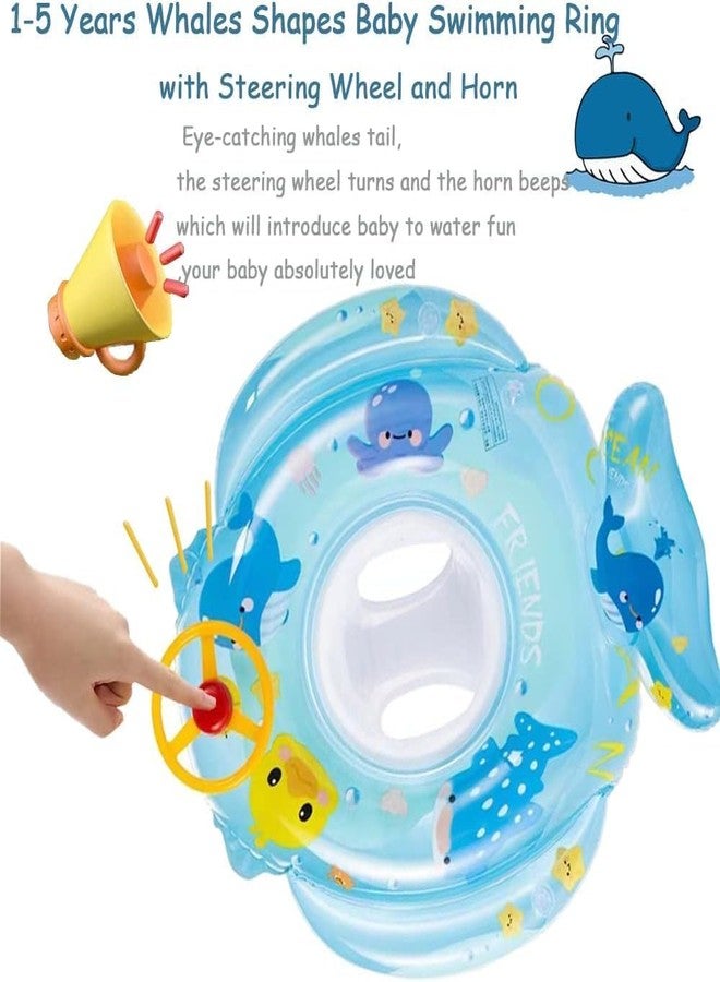 Zorzel Baby Swimming Float, Inflatable Floatie Raft with Handle Safety Seat, Toddler Swim Ring Over 6 Months, Children Waist Float Ring Kids Water Bathtub Beach Party Toys - Image 3